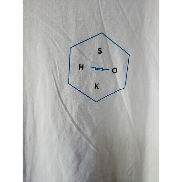 Shok Other - Vintage Shok T-shirt Large Rare White Streetwear Grunge Excellent New Limited